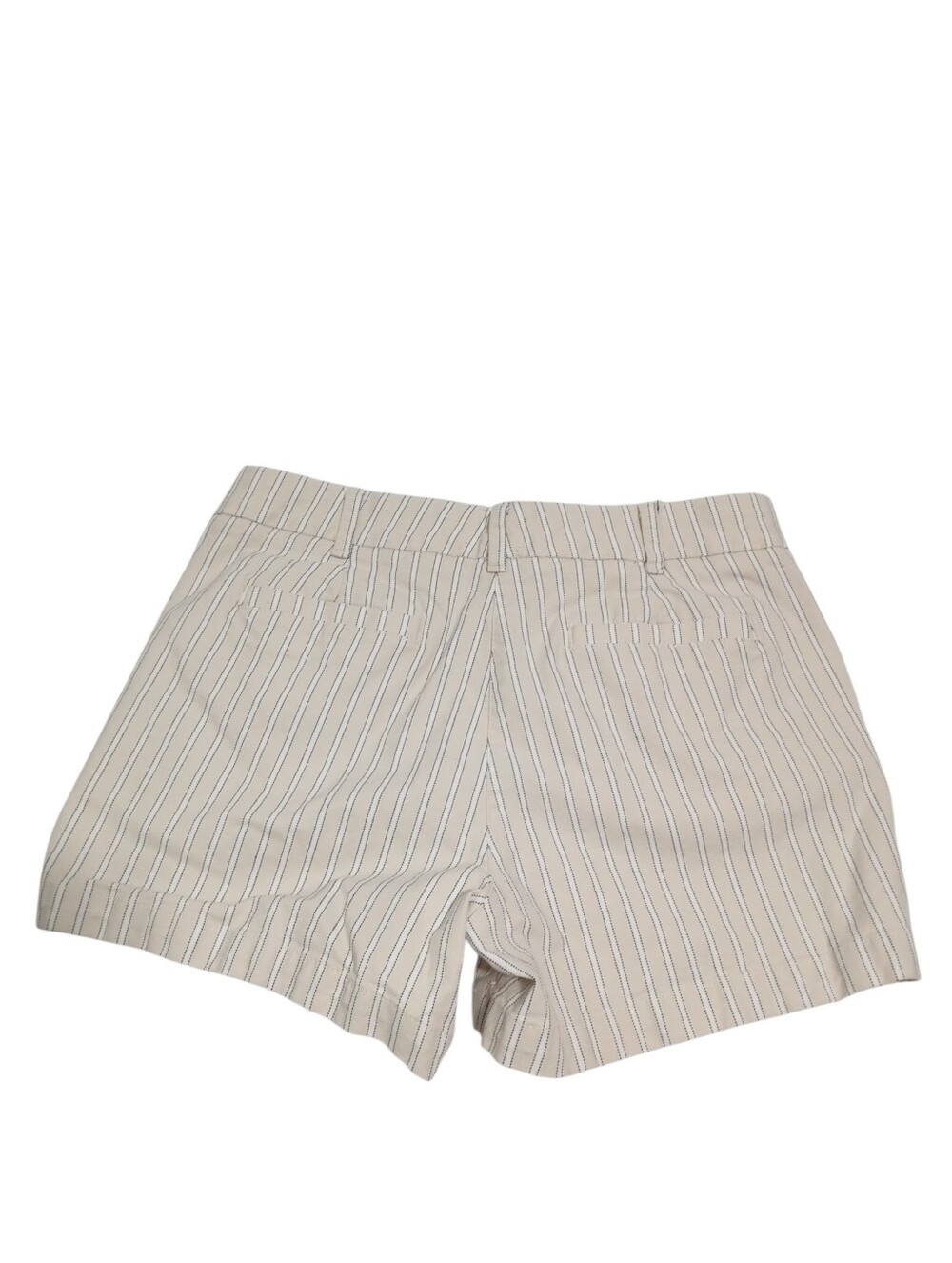J.Crew Striped Pocket Shorts Beige White Tailored Hook Closure Casual Sz 6 - Picture 7 of 7